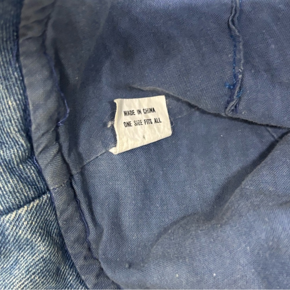 Y2K Streetwear Minimalist Denim Bucket Hat – Light Wash – - Picture 7 of 10